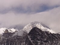 Everest hidden in the clouds